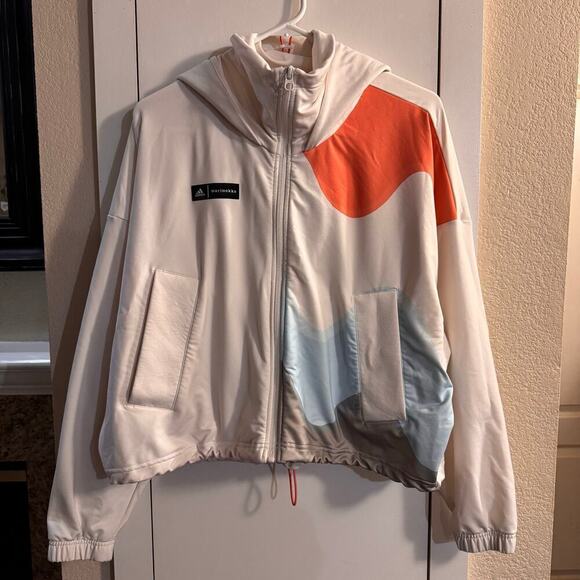Adidas Marimekko Tennis Premium Jacket Women's Top Sports Crop Oversized XS - Picture 9 of 16